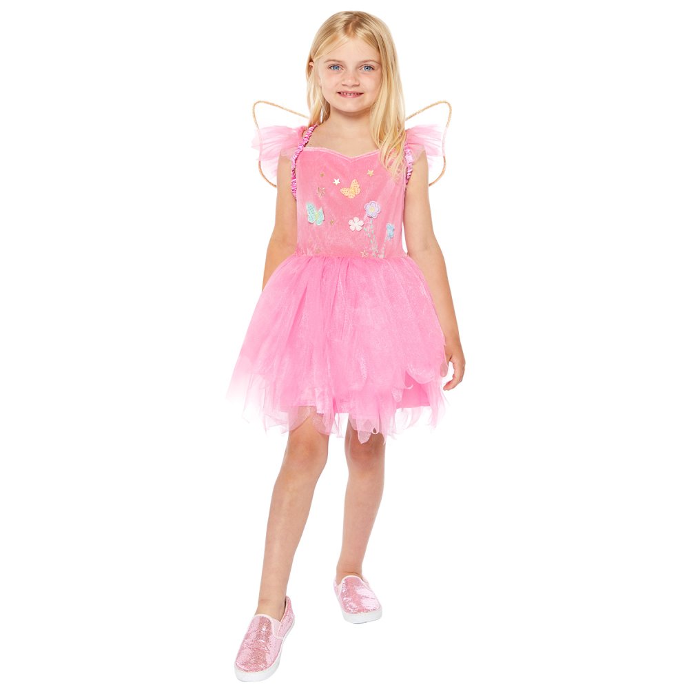 Anagram Pink Fairy Costume featuring a magical pink fairy outfit for kids