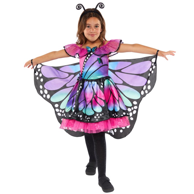 Anagram Pretty Butterfly Costume featuring a colourful butterfly-inspired outfit for kids