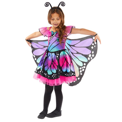 Anagram Pretty Butterfly Costume featuring a colourful butterfly-inspired outfit for kids