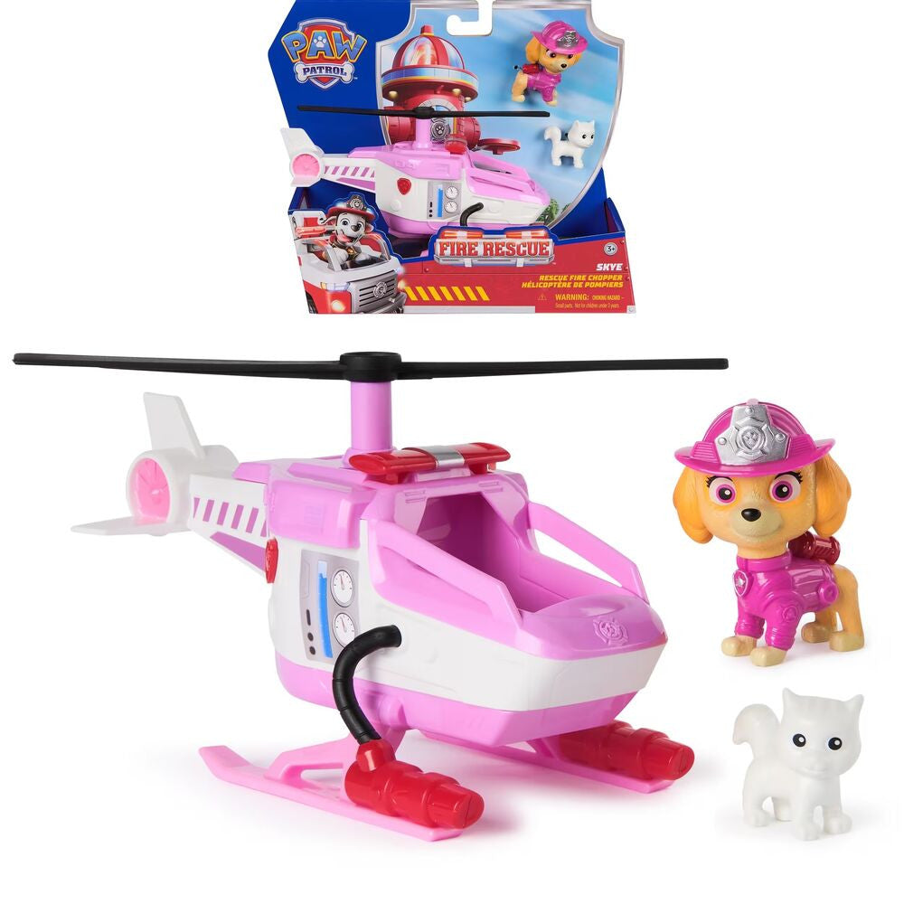 Paw Patrol - Fire Rescue Themed Vehicles - Skye Rescue Fire Chopper