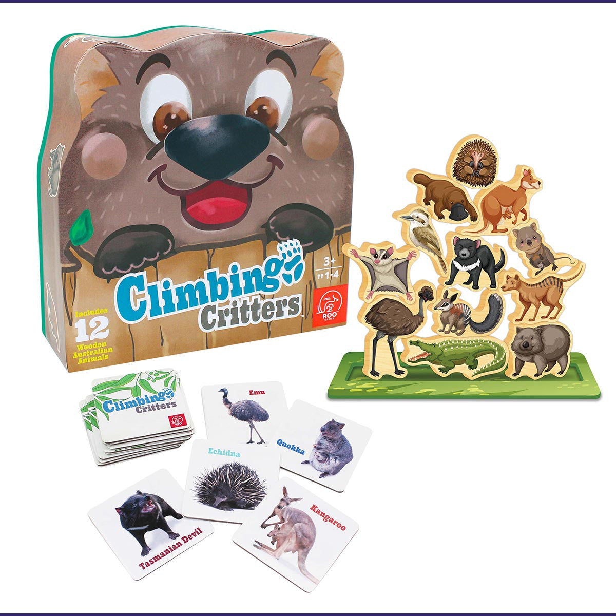 Roo Games - Climbing Critters Stacking Game