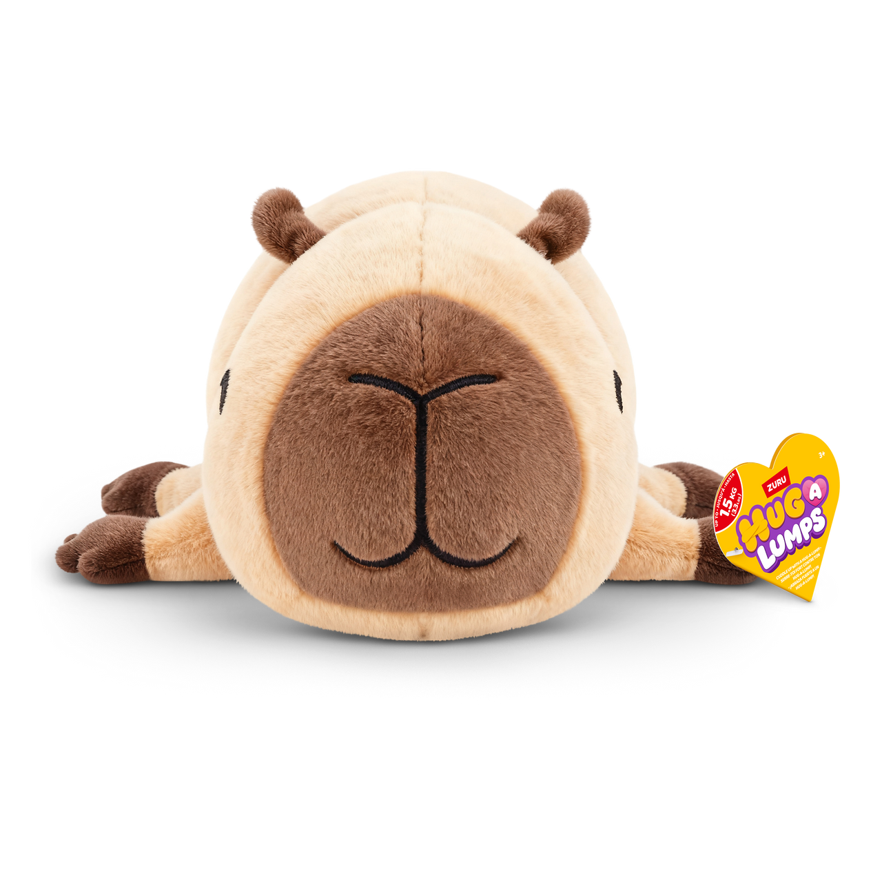 ZURU - Hug-a-Lumps Weighted Fluffy Plush Medium 1.3Kg - Connie The Capybara