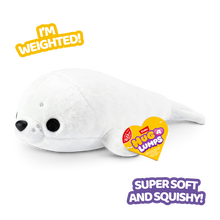 ZURU - Hug-a-Lumps Weighted Fluffy Plush Baby 0.23Kg - Sandy the Seal