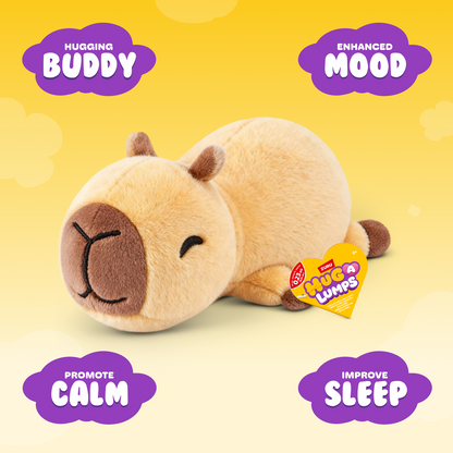 ZURU - Hug-a-Lumps Weighted Fluffy Plush Baby 0.23Kg - Connie The Capybara