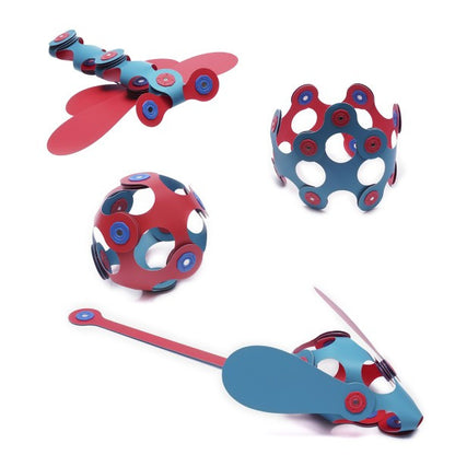 Clixo - Itsy Pack - Flamingo/Turquoise 18pc