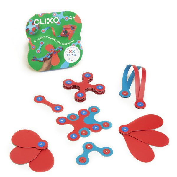 Clixo - Itsy Pack - Flamingo/Turquoise 18pc