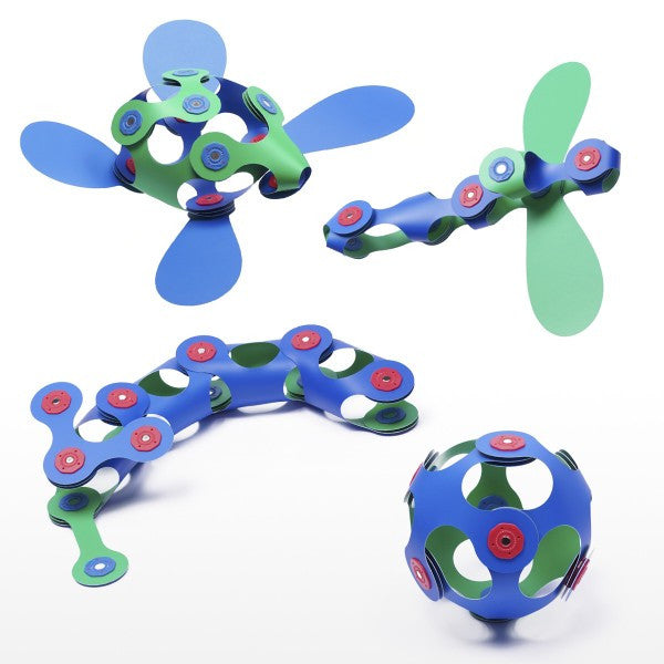 Clixo - Itsy Pack - Green/Blue 18pc