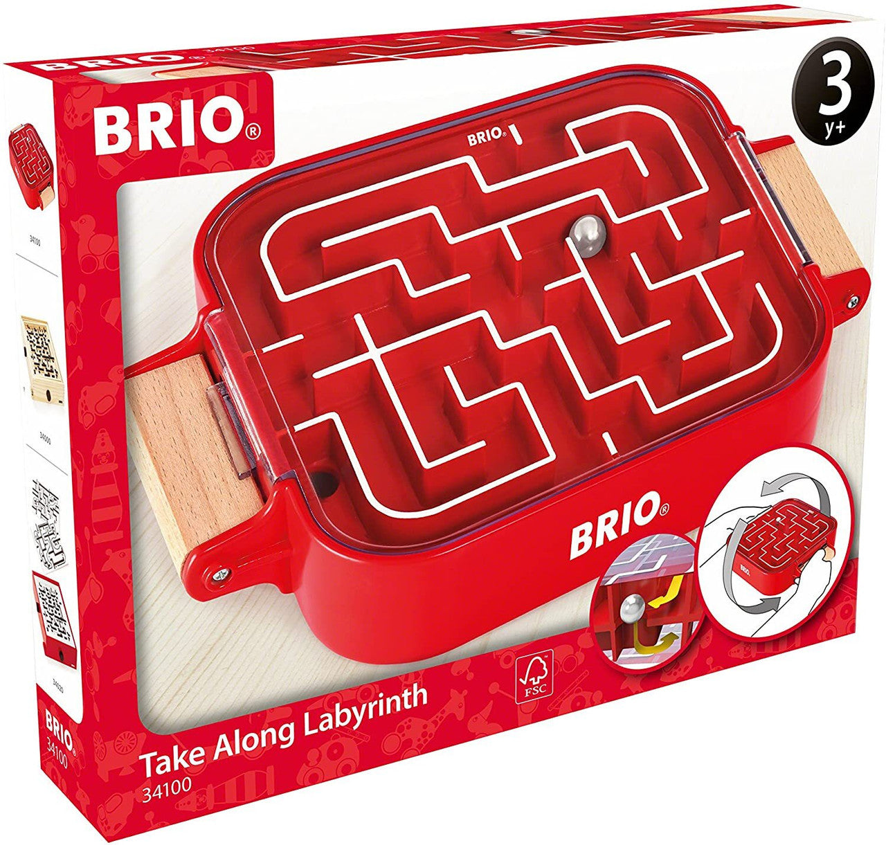 BRIO Game - Take Along Labyrinth Game 34100