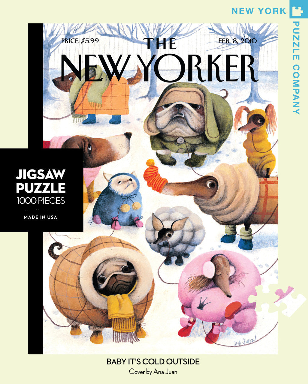 New York Puzzle Company 1000pc - Baby It's Cold Outside Puzzle