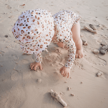 Swim Essentials - UV Sun hat - Khaki Leopard