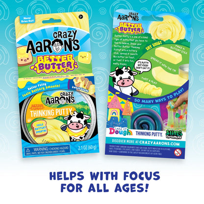 Crazy Aaron's Thinking Putty - Better Butter 4" Tin