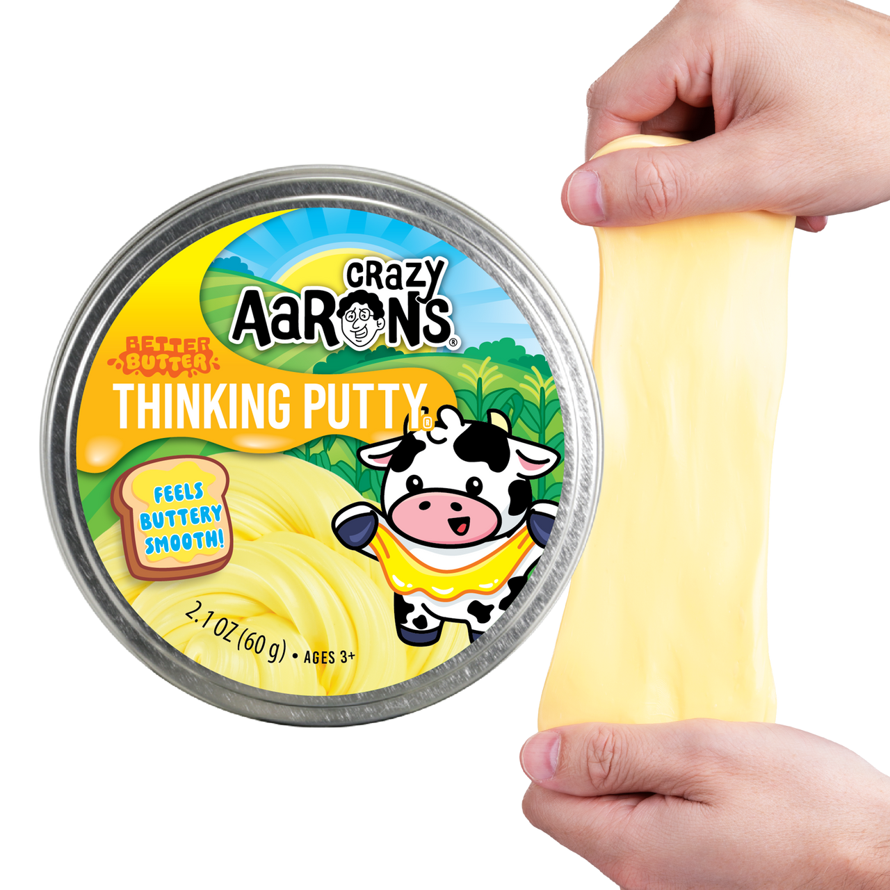 Crazy Aaron's Thinking Putty - Better Butter 4" Tin