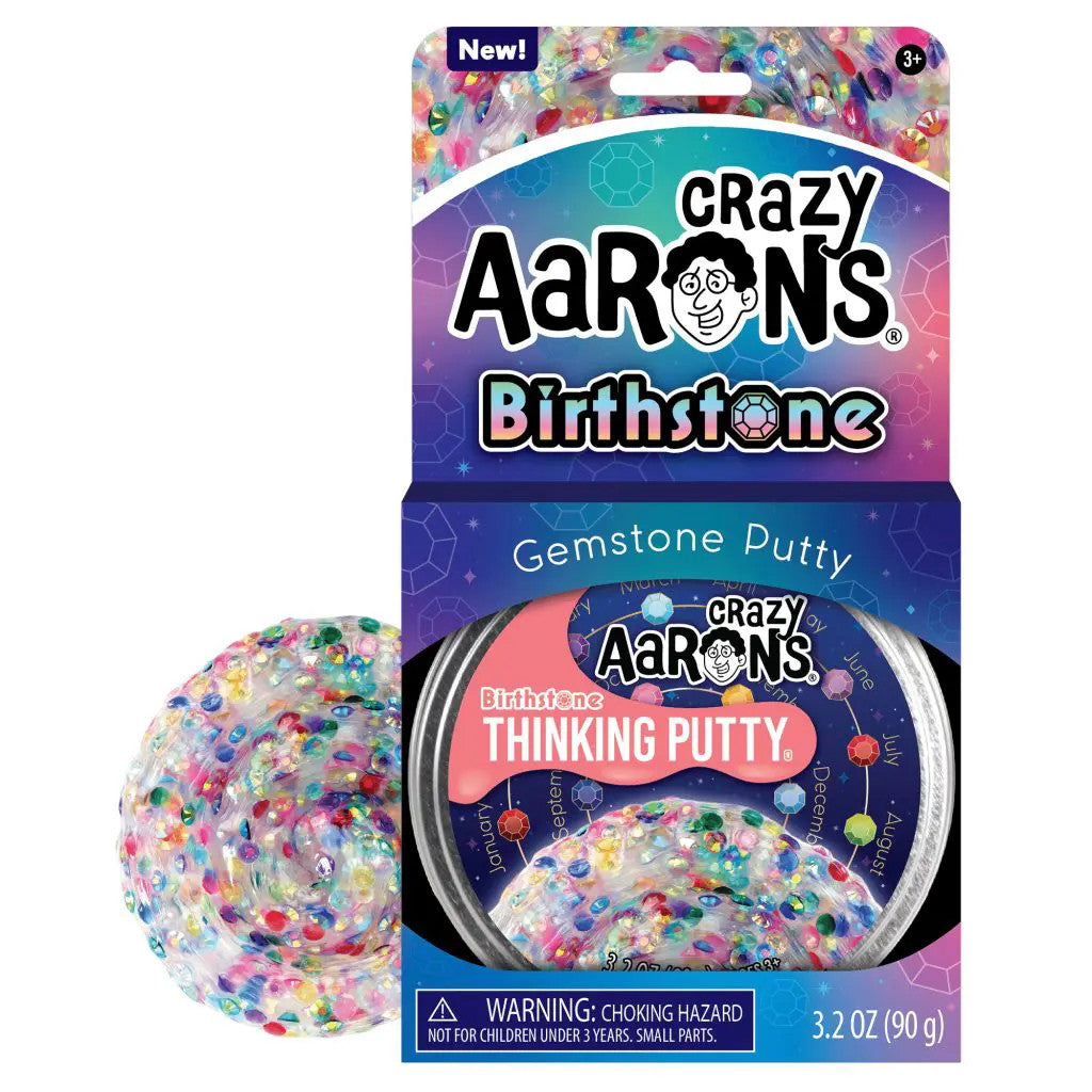 Crazy Aaron's Thinking Putty - Birthstone 4" Tin