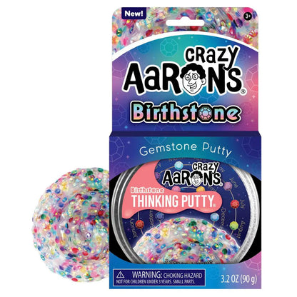 Crazy Aaron's Thinking Putty - Birthstone 4" Tin