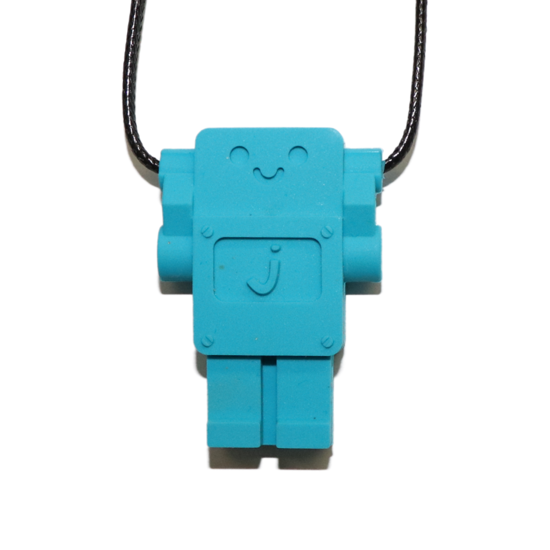 Jellystone Chewelry - Robot Pendant - Blue Hawaiian