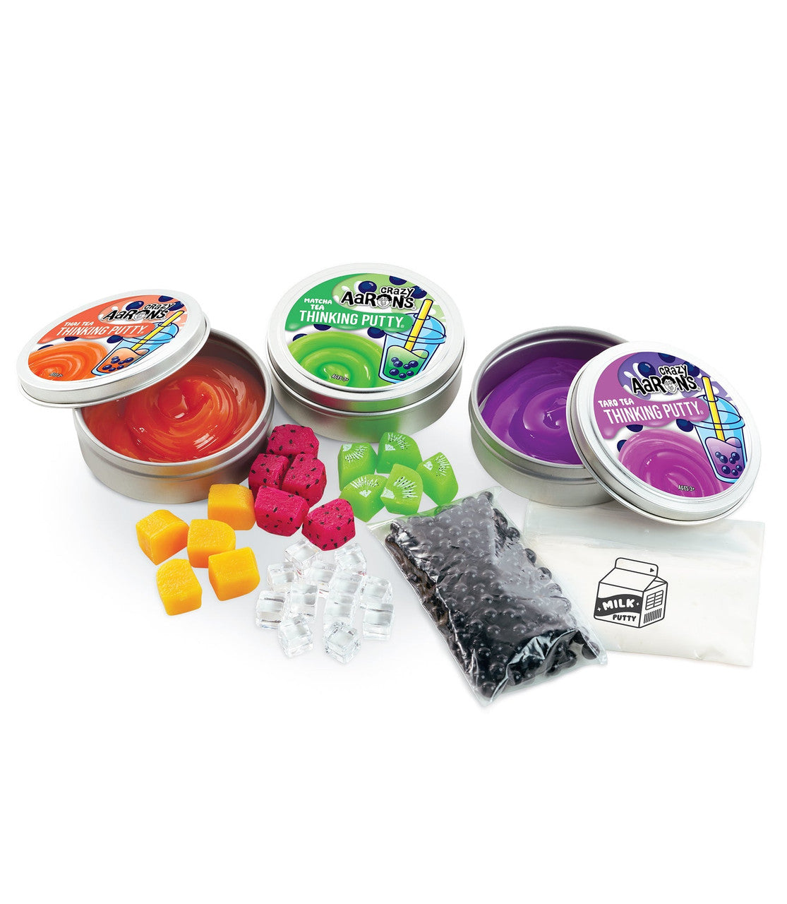 Crazy Aaron's  Thinking Putty - Boba Thinking Putty - Mixed by Me Kit