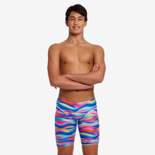 Funky Trunks Boys Royal Wave Fast Training Jammers with chlorine-resistant ECO C-INFINITY fabric