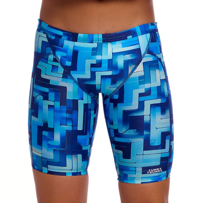 Funky Trunks Boys You Blued Training Jammers with chlorine-resistant ECO C-INFINITY fabric