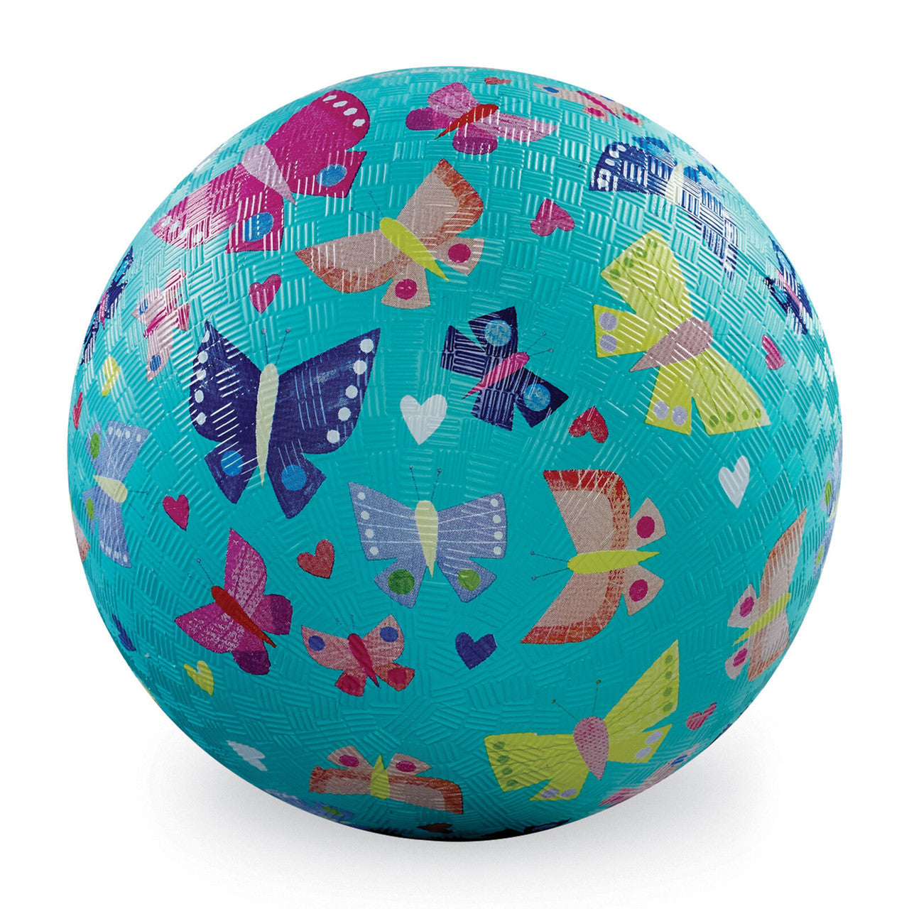 Crocodile Creek 7" Playground Ball - Butterfly Rainbow (Aqua)
