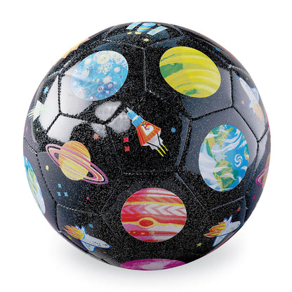Crocodile Creek - Glitter Soccer Ball - Space Exploration (Size 3)