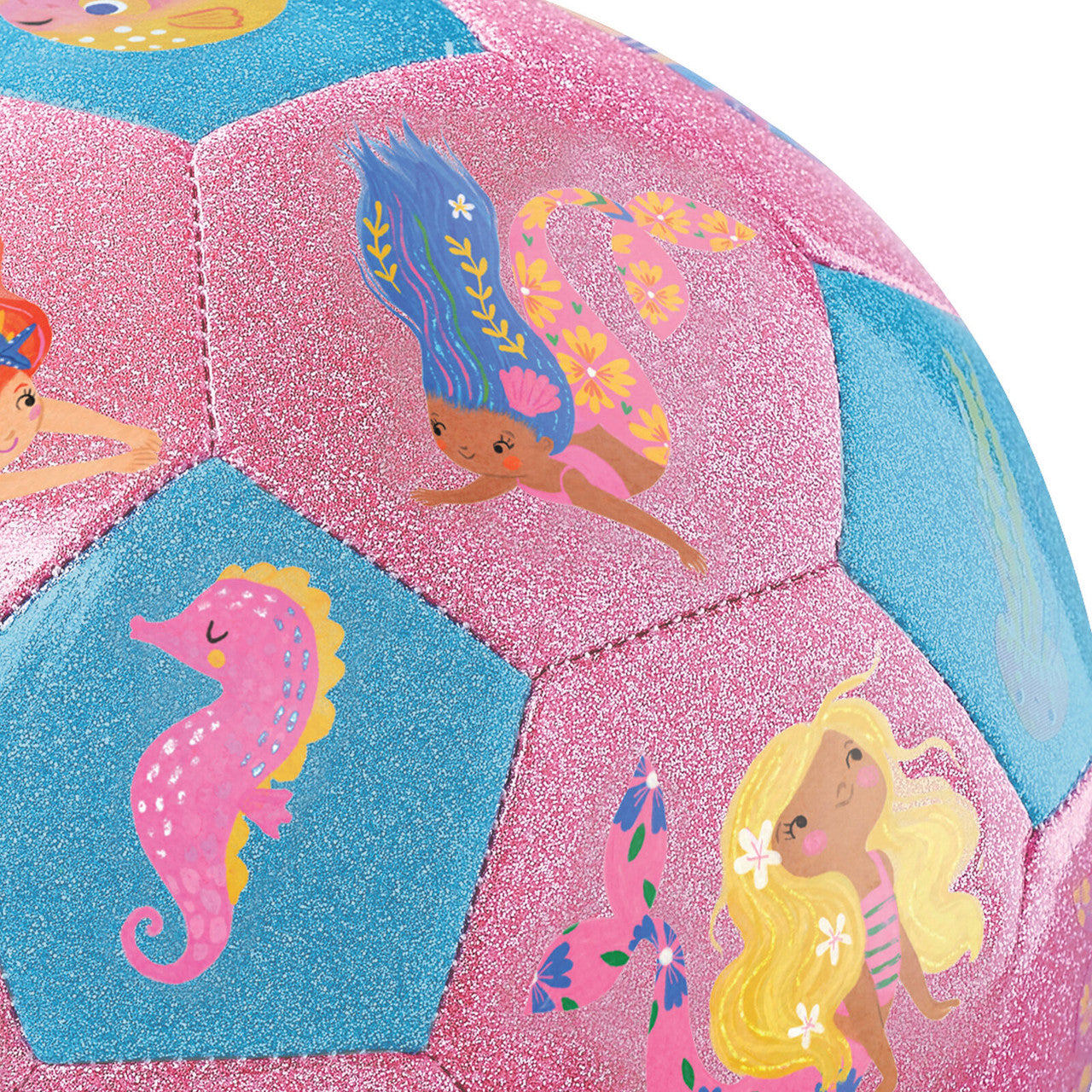 Crocodile Creek - Glitter Soccer Ball - Mermaid Friends (Size 3)