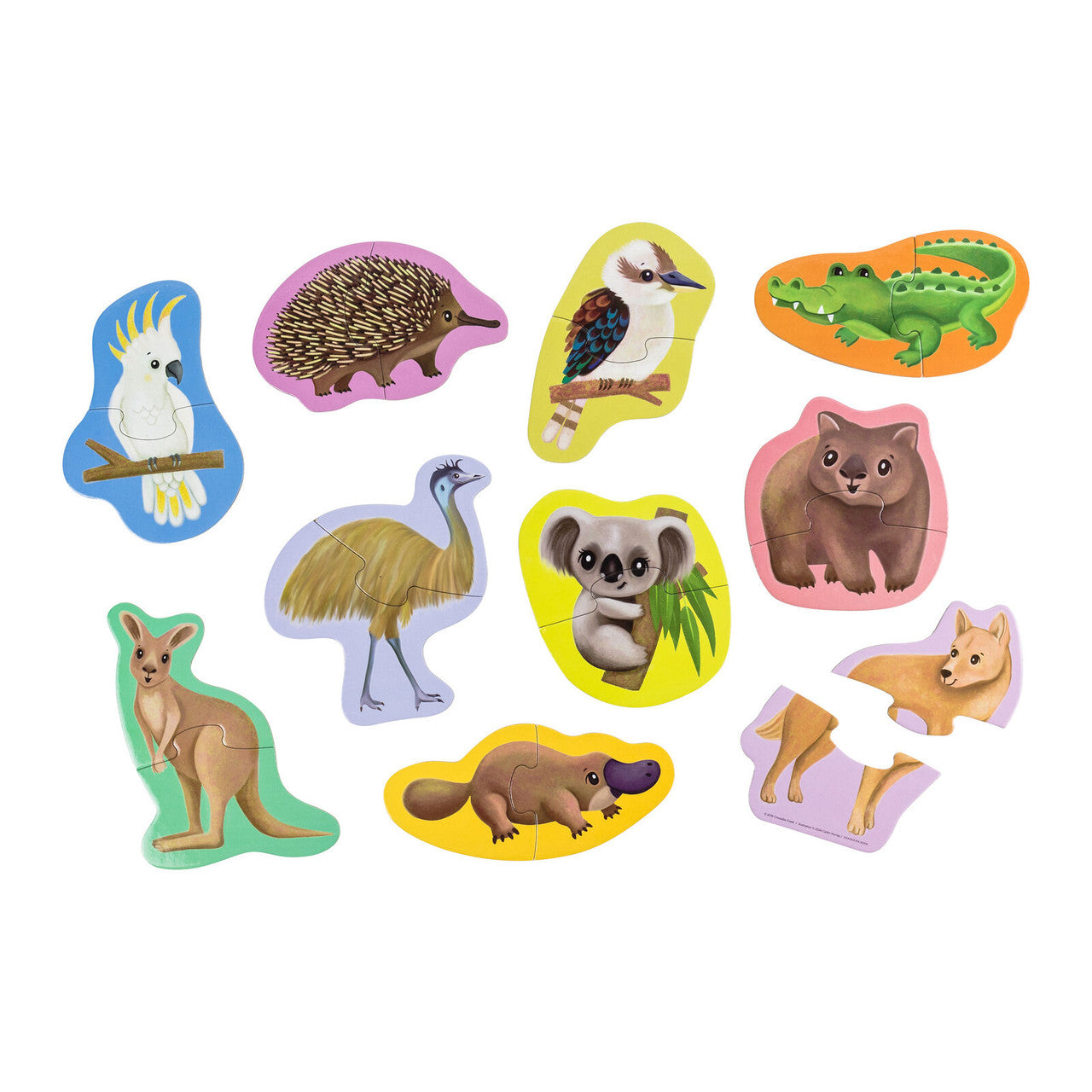 Crocodile Creek Let's Begin 2pc Puzzles - Aussie Animals