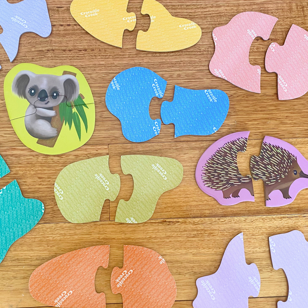 Crocodile Creek Let's Begin 2pc Puzzles - Aussie Animals