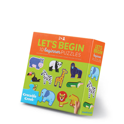 Crocodile Creek Let's Begin 2pc Jungle Puzzles 29529