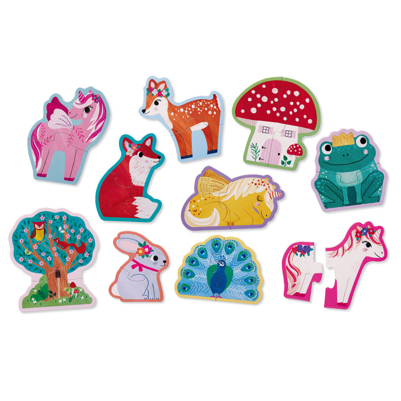 Crocodile Creek Let's Begin 2pc Unicorn Puzzles 29530