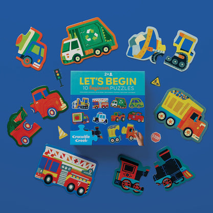 Crocodile Creek Let's Begin 2pc Vehicle Puzzles 29531