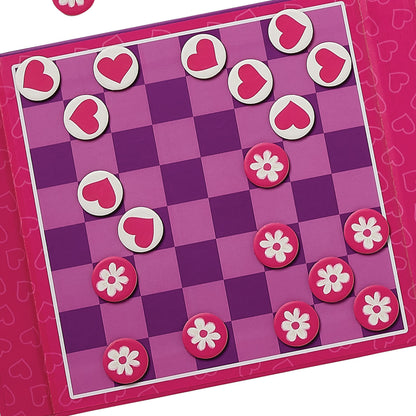 Crocodile Creek - Magnetic Game - Tic Tac Toe & Checkers - Unicorn