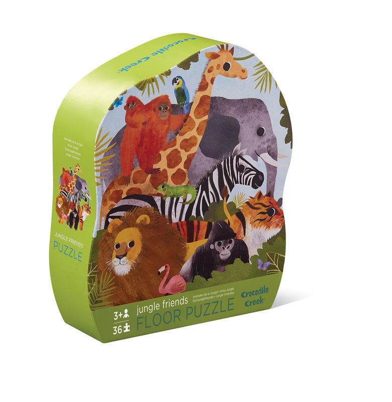 Crocodile Creek - Classic Floor Puzzle 36 pc - Jungle Friends