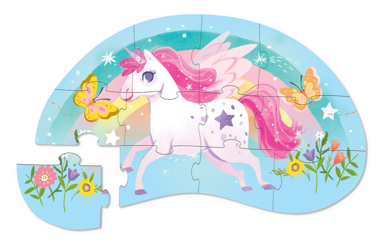 Crocodile Creek - 12 piece Mini Puzzle - Sweet Unicorn