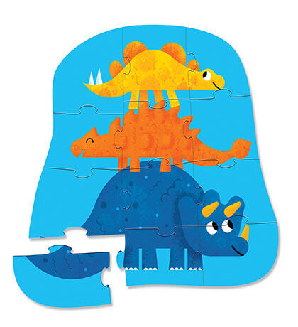 Crocodile Creek - 12pc Mini Puzzle - Dino Friends