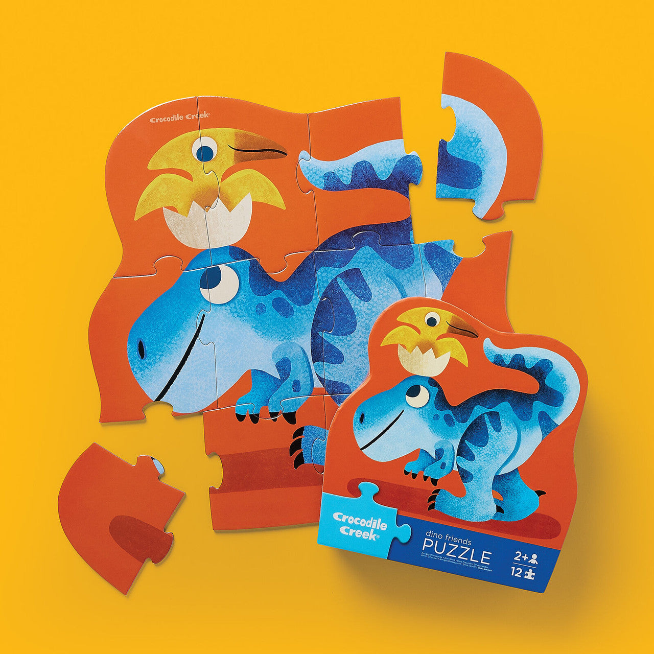 Crocodile Creek - 12 piece Mini Puzzle - Dino Friends