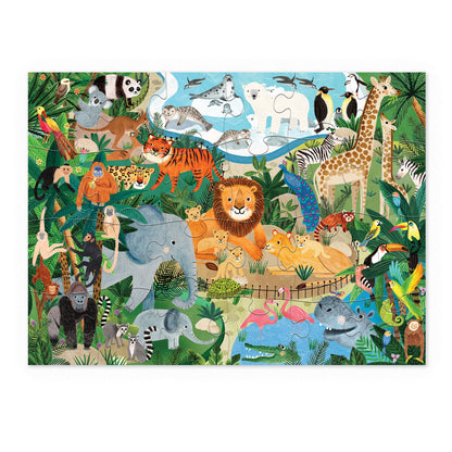 Crocodile Creek - Little Building Puzzle 24pc - Zoo