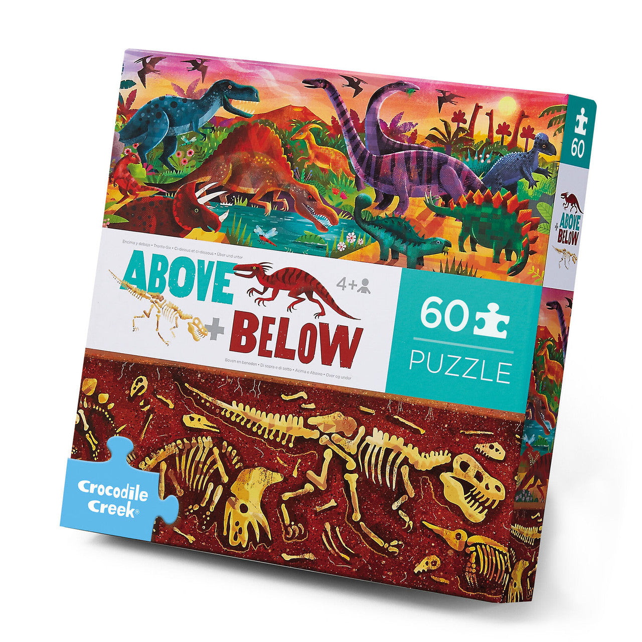 Crocodile Creek - Above & Below 60pc - Dinosaur Puzzle