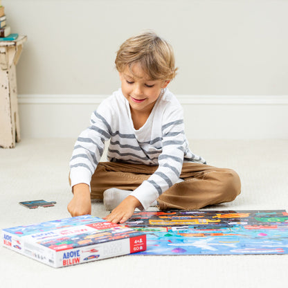 Crocodile Creek - Above & Below 60pc - Things that Go Puzzle