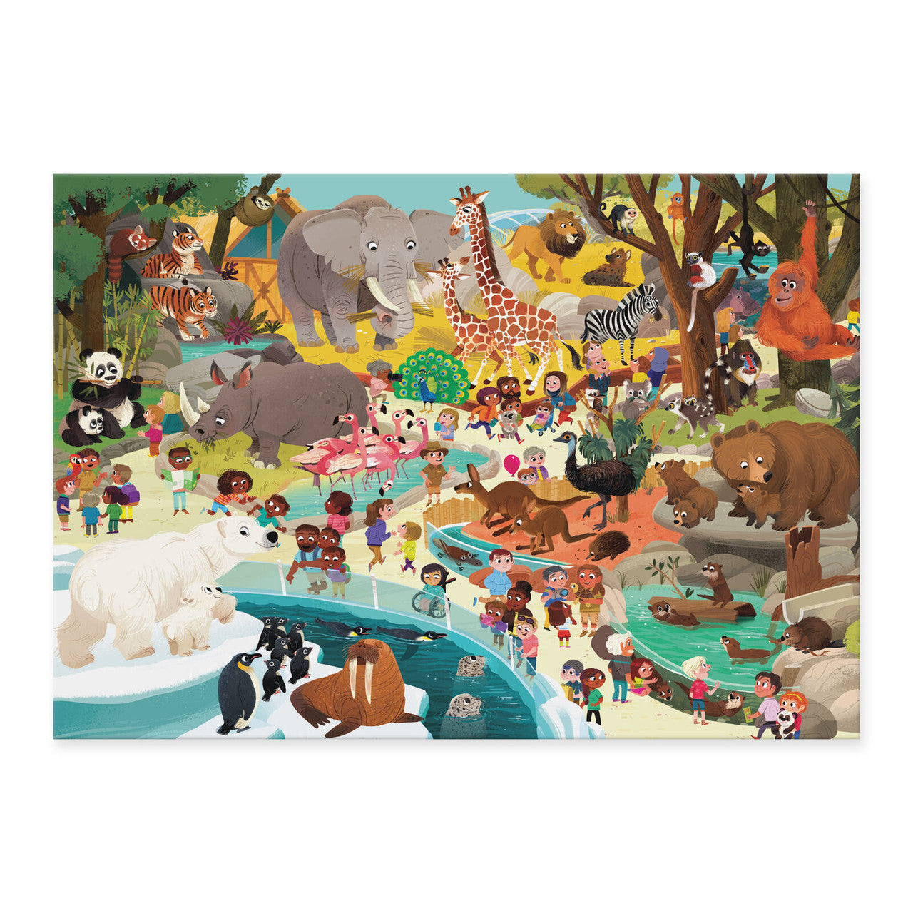Crocodile Creek - 60pc Day at the Museum Puzzle - Zoo