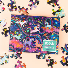 Crocodile Creek 100pc Holographic Puzzle - Unicorn Galaxy