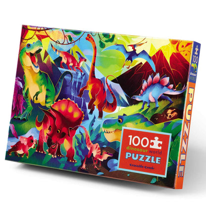 Crocodile Creek - Holographic Puzzle 100pc - Dinosaur World