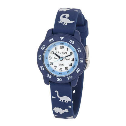 Cactus Junior - Time Teacher Watch - Blue / Dinosaur