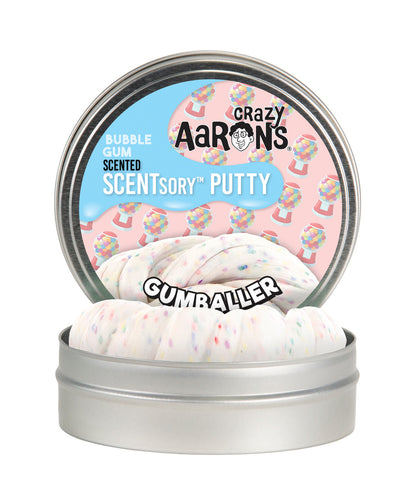 Crazy Aaron's Bubble Gum Scented SCENTsory Putty -  Gumballer 2.5" Tin