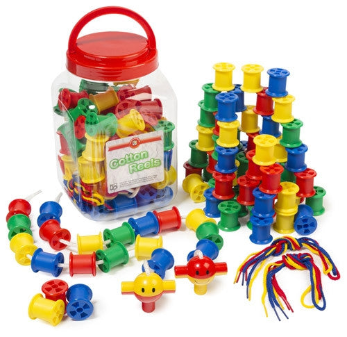 Educational Colours - Cotton Reels Jar Of 80