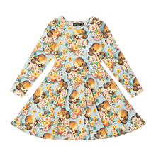 Puppy Love Long Sleeve Waisted Dress - Teen