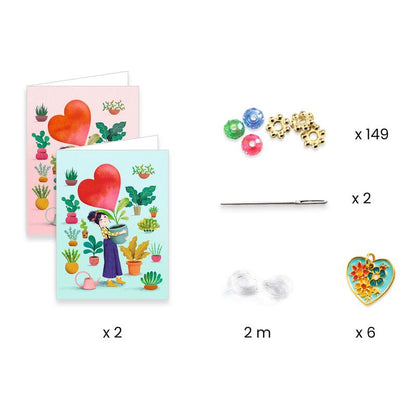 Djeco - You & Me - Heart Threading Beads Set