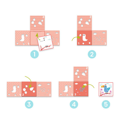 Djeco - Animal Stencils Set