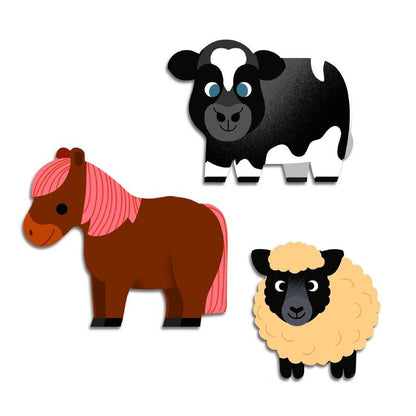 Djeco - Farm Animals 62 Sticker Set