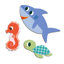 Djeco - Sea Animals 62 Sticker Set