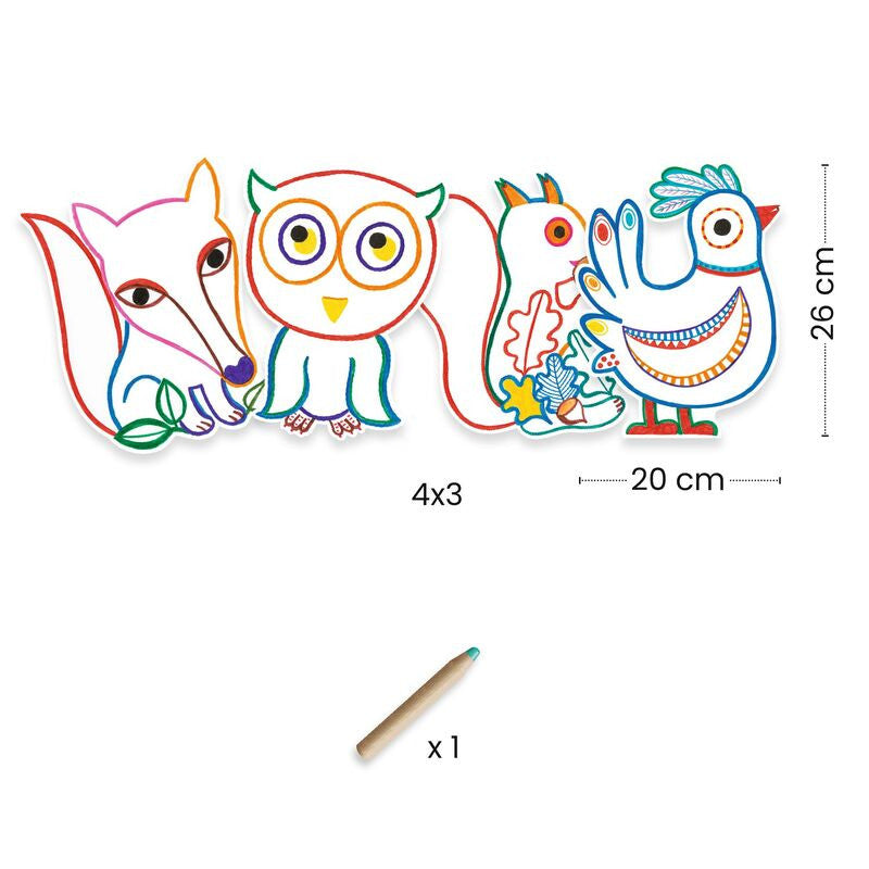 Djeco - Forest Friends Colour Reveal Set